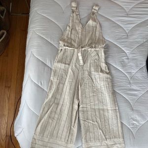 Moon River / Anthropologie Neutral Linen Overalls